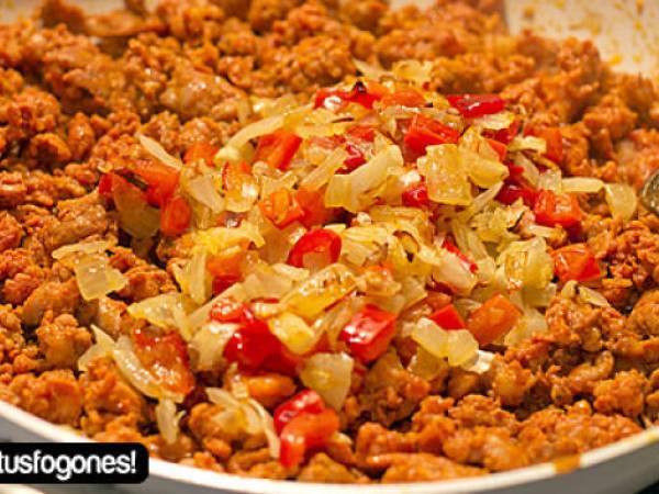 Macarrones con carne picada - Preparación paso 3