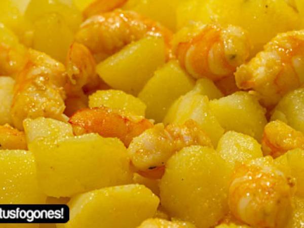 Ensalada de patata a la vinagreta de cerezas - Preparación paso 4