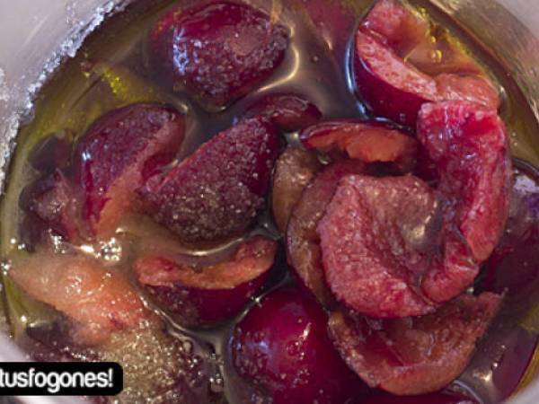 Ensalada de patata a la vinagreta de cerezas - Preparación paso 6