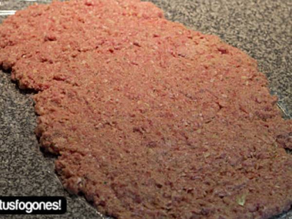 Rollitos de carne picada rellenos - Preparación paso 4