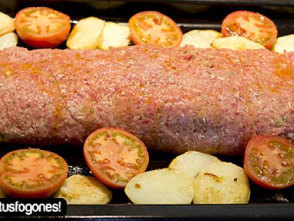 Rollitos de carne picada rellenos - Preparación paso 6