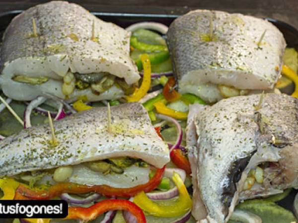 Merluza rellena al horno - Preparación paso 5