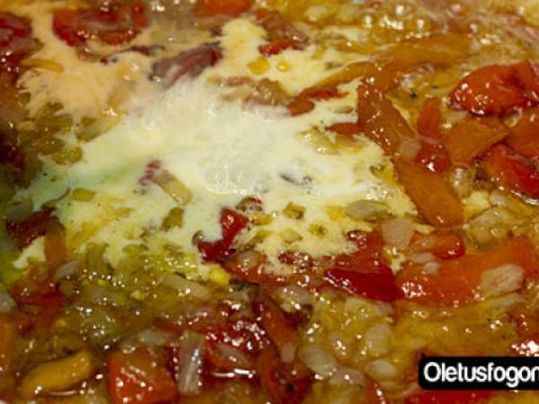 Bacalao confitado en salsa de piquillos dulce - Preparación paso 6