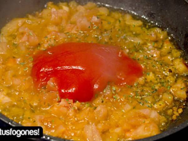 Macarrones con verduras al parmesano - Preparación paso 4