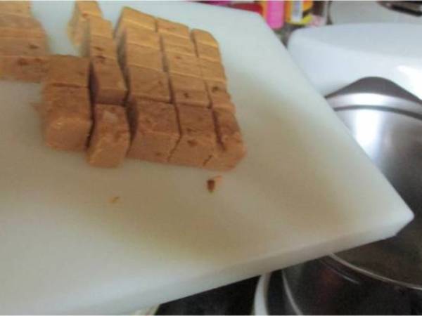 Flan de turron sin horno - Preparación paso 2