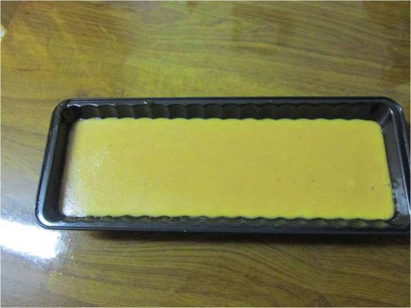 Flan de turron sin horno - Preparación paso 4
