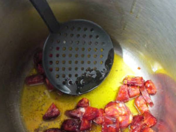 Lentejas con chorizo (olla express) - Preparación paso 1