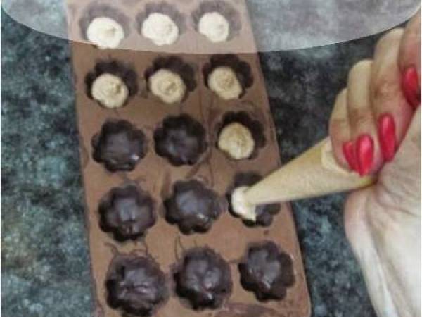 Bombones salados rellenos de mi-cuit - Preparación paso 4