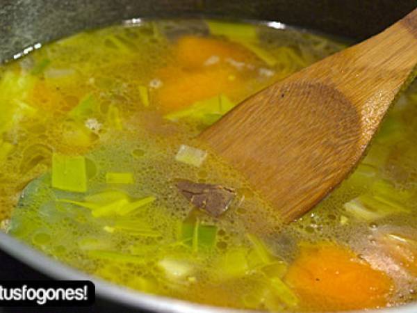Puré de calabaza y patata al jamón - Preparación paso 4