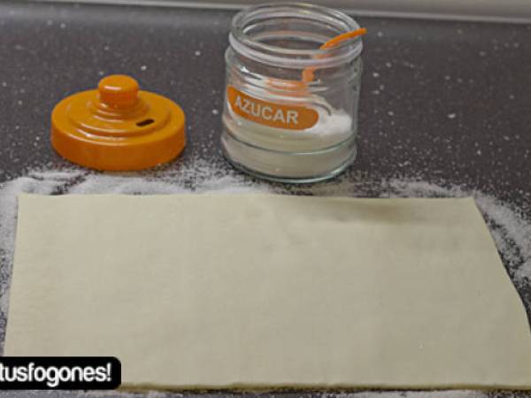 Palmeras de chocolate y coco - Preparación paso 1