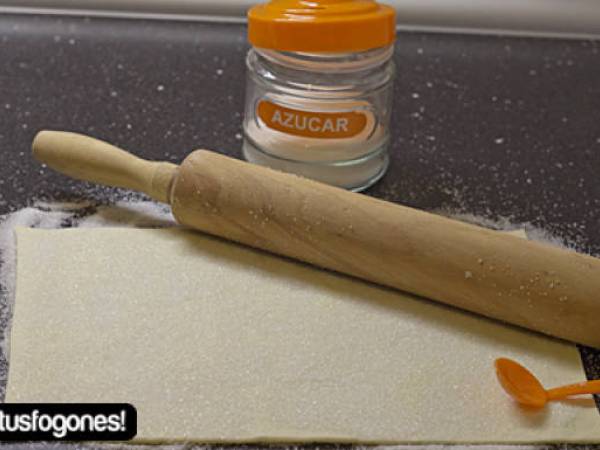 Palmeras de chocolate y coco - Preparación paso 2