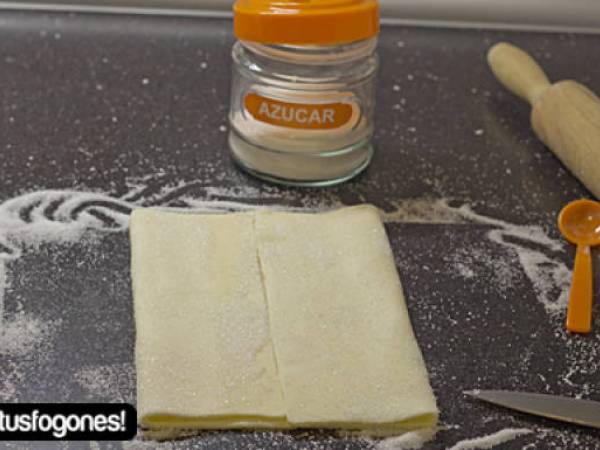 Palmeras de chocolate y coco - Preparación paso 3