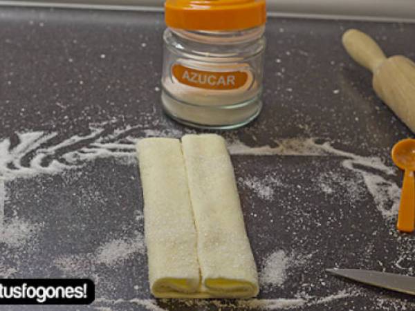 Palmeras de chocolate y coco - Preparación paso 4