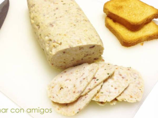 Fiambre casero de pavo y pollo - Preparación paso 1