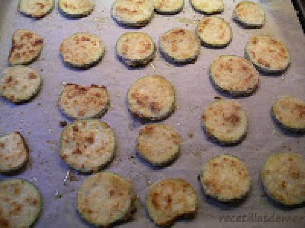 Chips de calabacín y parmesano - Preparación paso 2