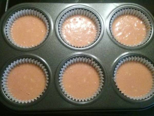 Cupcake de Chicle - Preparación paso 1