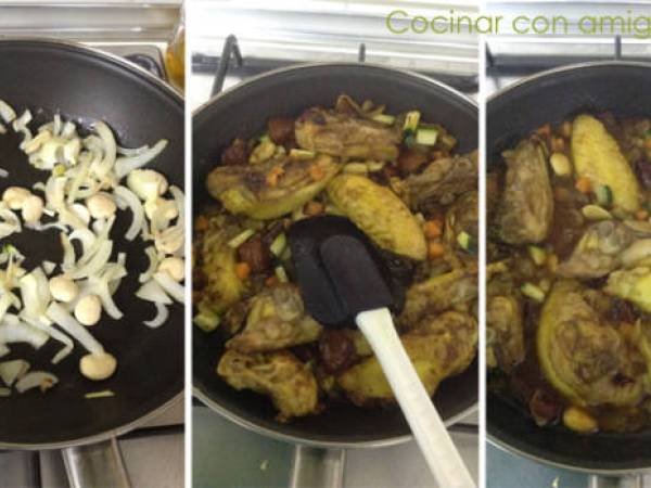 Cuscús de pollo - Preparación paso 1