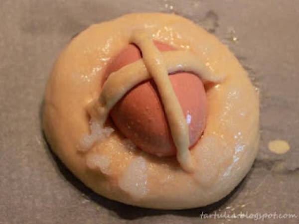 Panquemado y Mona de Pascua con masa madre - Preparación paso 4