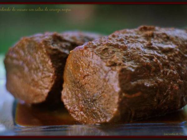 Redondo de vacuno con salsa de cerveza negra - Preparación paso 1
