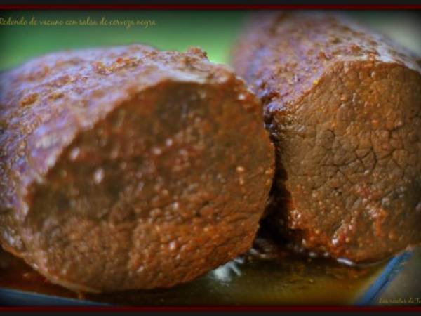 Redondo de vacuno con salsa de cerveza negra - Preparación paso 2