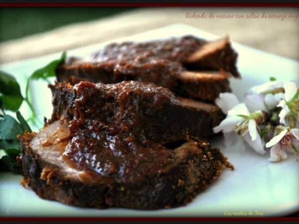 Redondo de vacuno con salsa de cerveza negra - Preparación paso 3