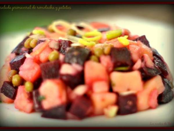 Ensalada primaveral de remolacha y patatas - Preparación paso 1