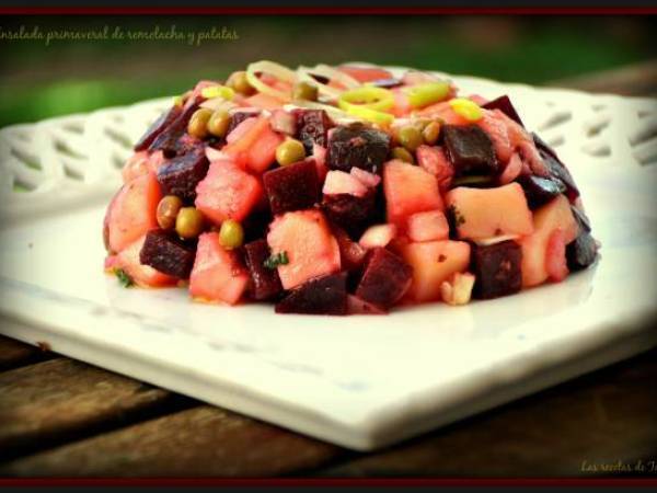 Ensalada primaveral de remolacha y patatas - Preparación paso 3