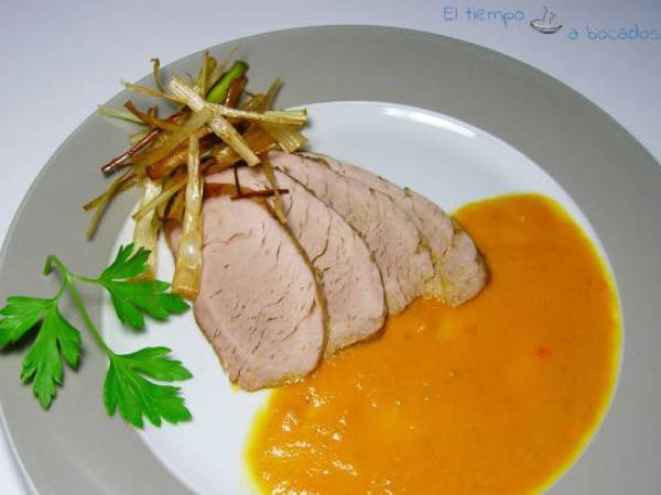 Solomillo de cerdo al Brandy - Preparación paso 1