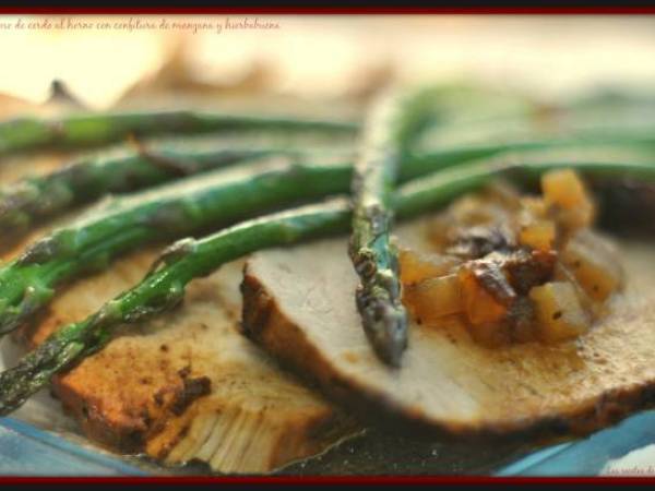 Lomo al horno con confitura de manzana - Preparación paso 2