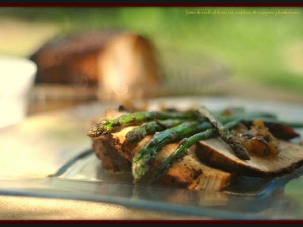 Lomo al horno con confitura de manzana - Preparación paso 3