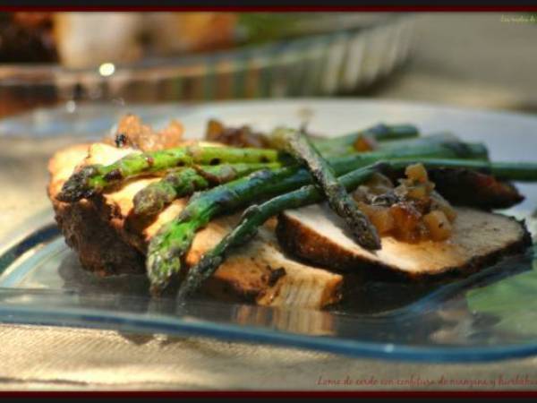 Lomo al horno con confitura de manzana - Preparación paso 5