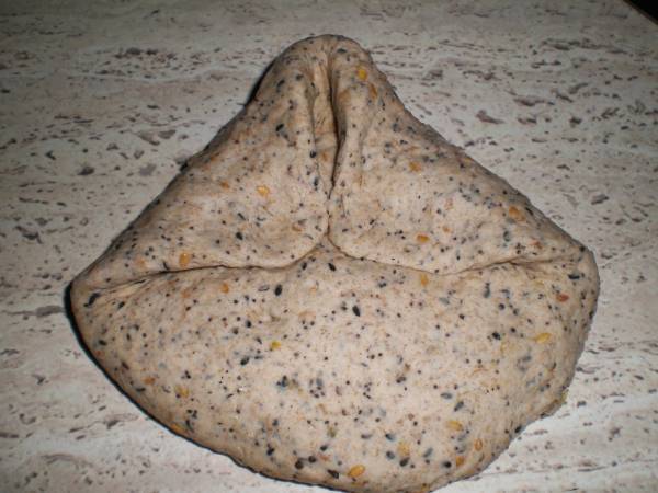 Pan de cereales y semillas, en panificadora - Preparación paso 3