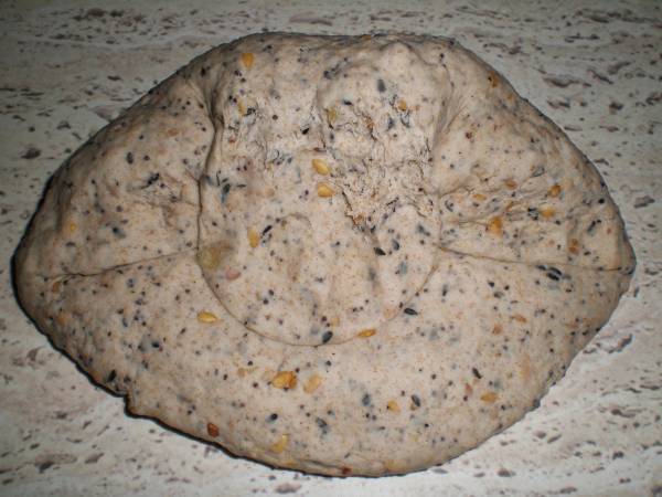 Pan de cereales y semillas, en panificadora - Preparación paso 4