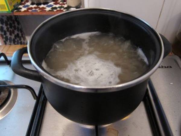 Arroz con cebolleta y jengibre aromatizado con infusión de lemongrass - Preparación paso 3