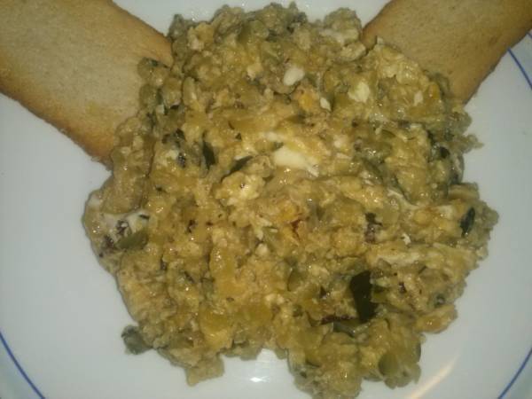 Revuelto de calabacin thermomix - Preparación paso 7