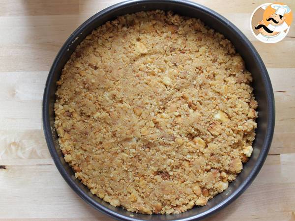 Cheesecake con fresas y frambuesas - Preparación paso 2