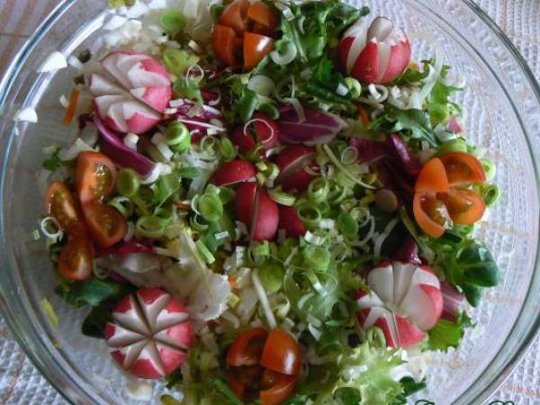 Ensalada Alegría - Preparación paso 1