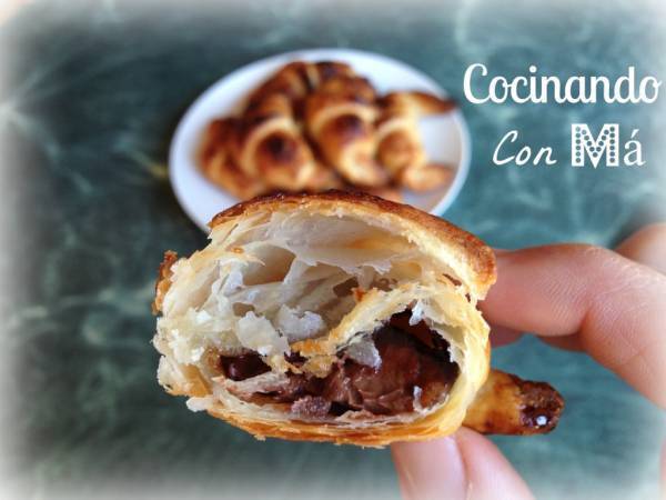 Croissant Rellenos de Nutella - Preparación paso 4