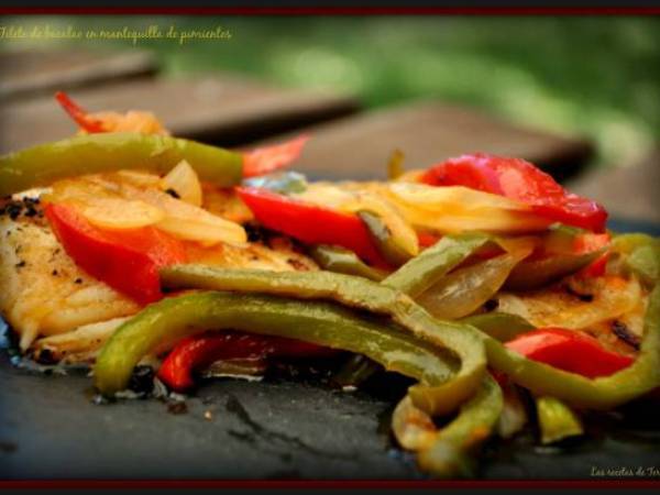 Filete de bacalao en mantequilla de pimientos. - Preparación paso 2