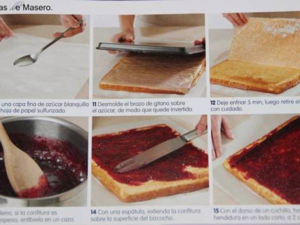 Brazo de gitano con mermelada - Preparación paso 3