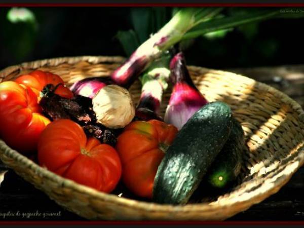 Chupitos de gazpacho gourmet - Preparación paso 1