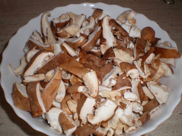 Galette de setas shiitake, puerro y gorgonzola - Preparación paso 4