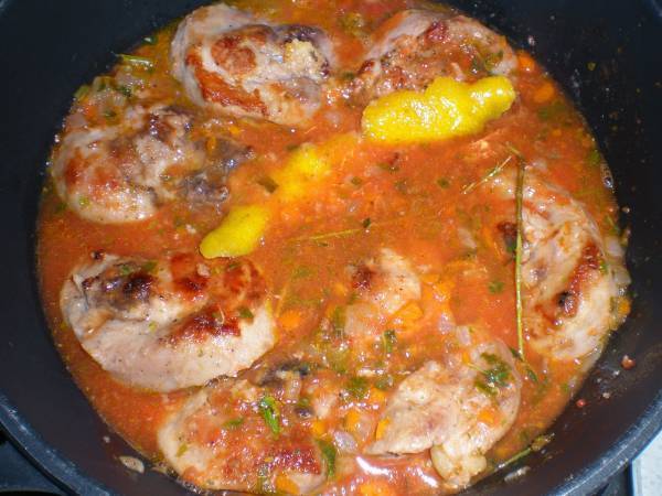 OSSOBUCO DE PAVO A LA MILANESA - Preparación paso 3