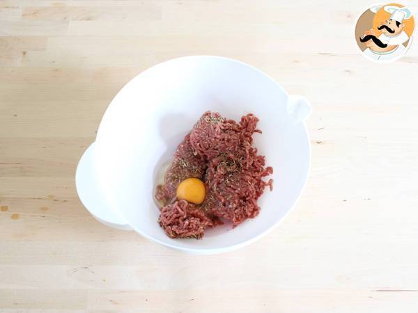 Burger, Hamburguesa de ternera - Preparación paso 1