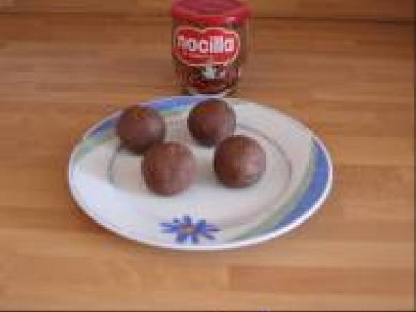 Cake pops de dulce de leche y nocilla - Preparación paso 2