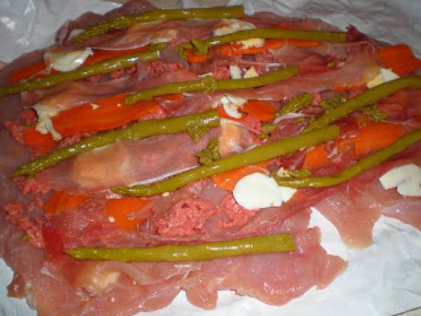 Pechuga de pavo rellena - Preparación paso 1