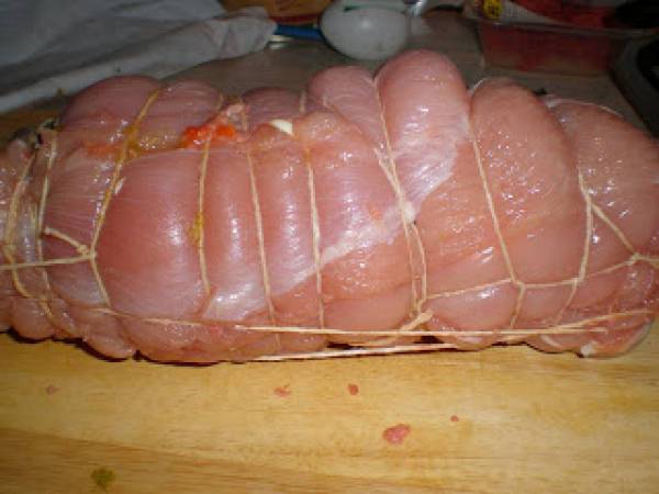 Pechuga de pavo rellena - Preparación paso 2