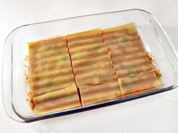 Lasaña de verduras - Preparación paso 14