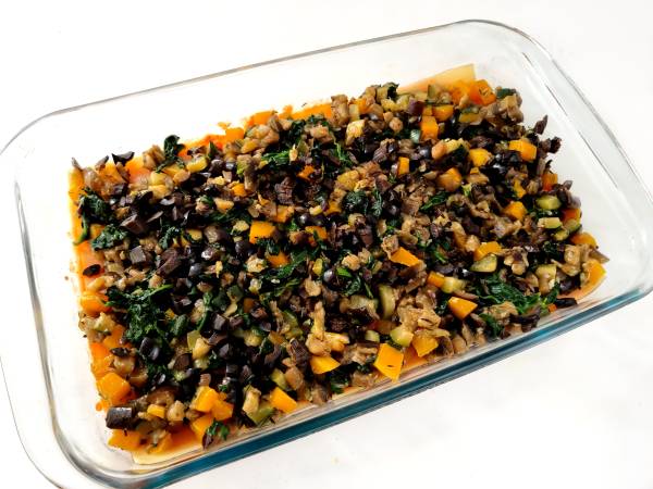 Lasaña de verduras - Preparación paso 15