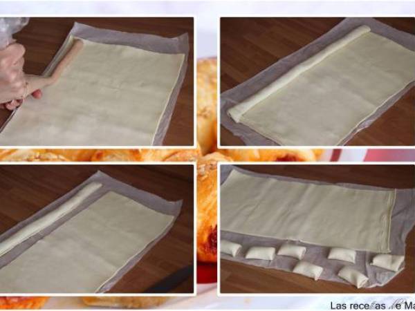 Saladitos de sobrasada y atún - Preparación paso 1